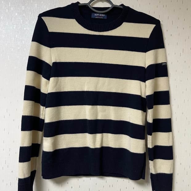 세인트 제임스 정춤 여성 보더 크루넥 울니트