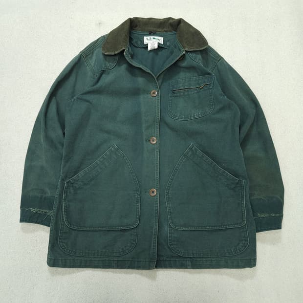 80s 엘엘빈 캔버스 헌팅 자켓 M