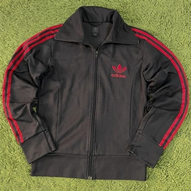 아디다스 검빨 블랙 트랙탑 져지집업 95/M