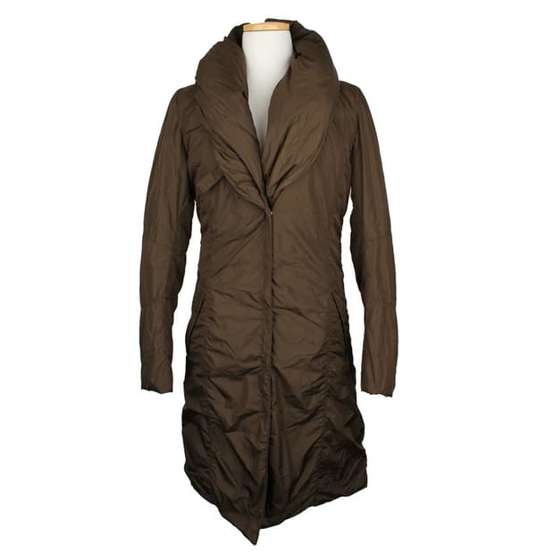 애드 카키 구스다운 경량 롱패딩점퍼(40)