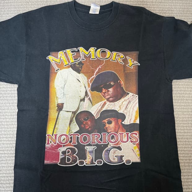 비기  notorious big 티셔츠
