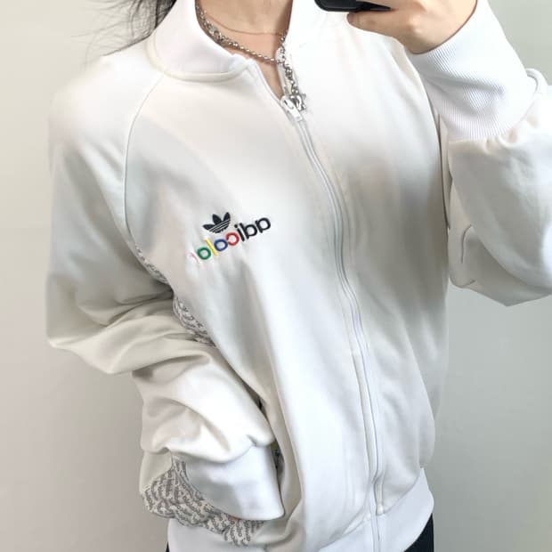 Adidas 아디다스 adicolor 화이트 트랙탑 