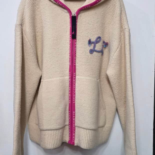 럭키슈에뜨 여성 니트후드 집업