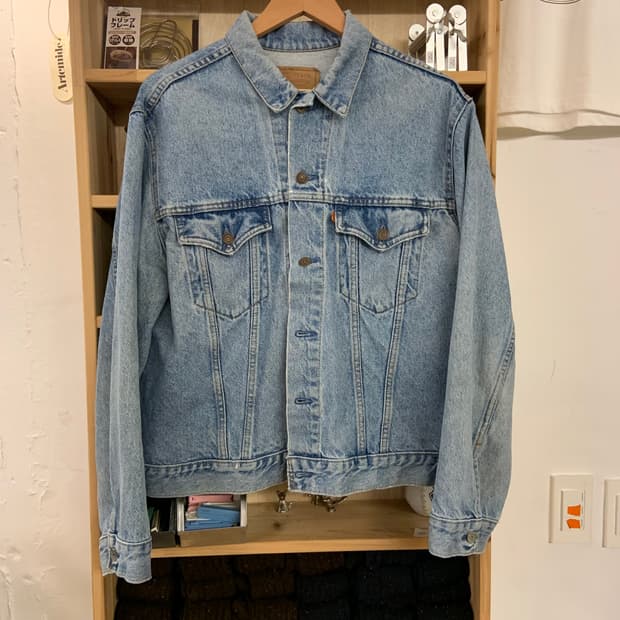 리바이스 75505 트러커 자켓 오랜지탭