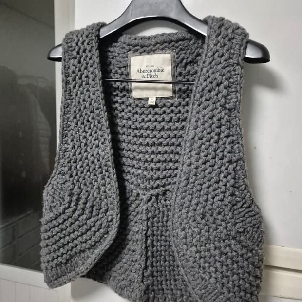 아베크롬비 울 캐시미어 니트 베스트 조끼