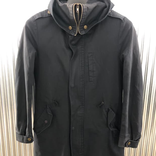 Mackage 블랙 후드 야상 자켓 M