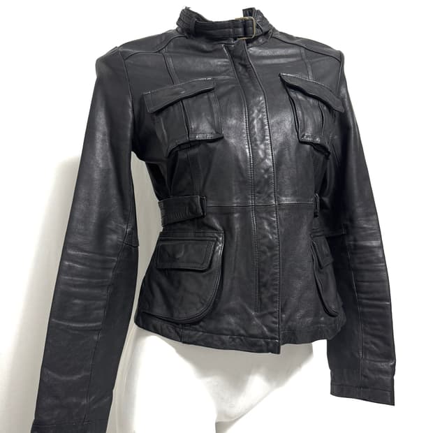 Lamb skin leather jacket