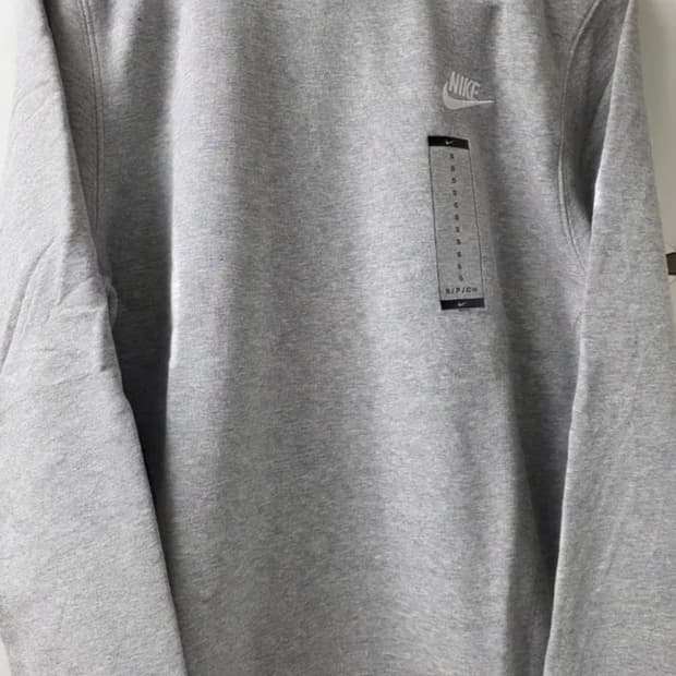 나이키 쭈리맨투맨 s 그레이