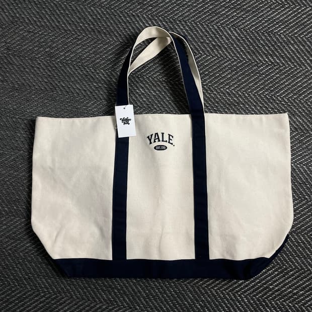 YELE 예일 투톤 캔버스 에코 도트백o 4297