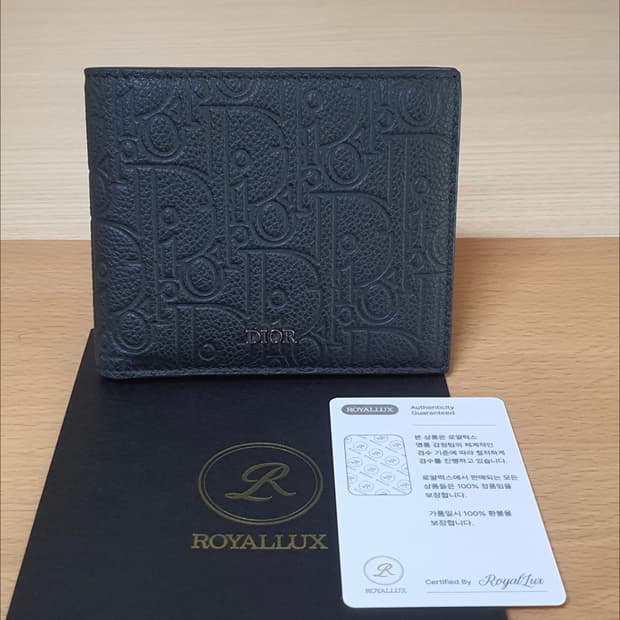 (미사용)디올 그래비티 반지갑/지갑 새상품급 정품(감정서O)