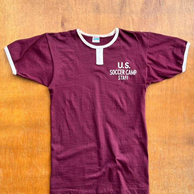 70s Champion U.S. Soccer Camp Ringer Tee
