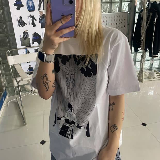 naruto print tee