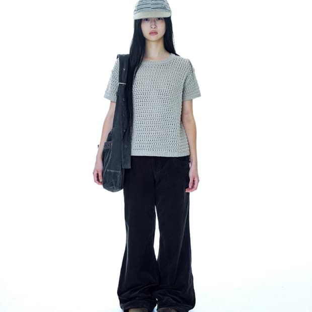 코이세이오 POING HALF KNIT GREY