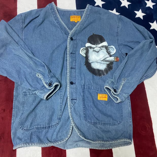 MRGGR 클래식 카고 데님 자켓