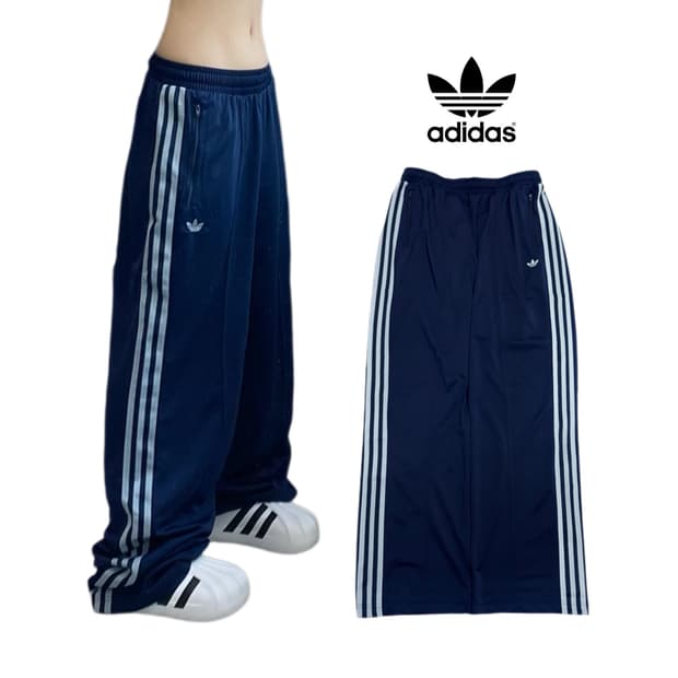 아디다스 신형 파이어버드 올드스쿨 삼선 와이드 트랙팬츠