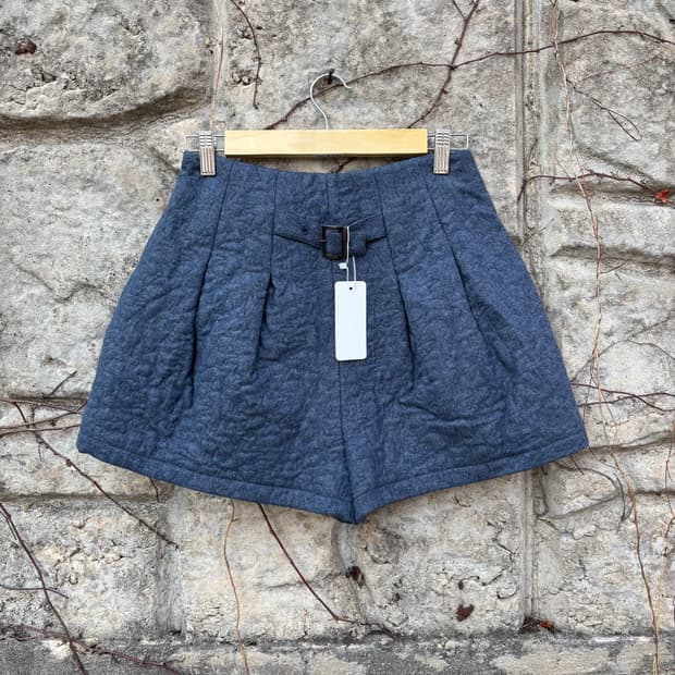 신치백 하이웨스트 퀄팅 모리 여성 빈티지 반바지