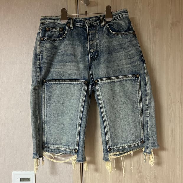 [3] 떠그클럽 더블니 쇼츠 데미지 팬츠