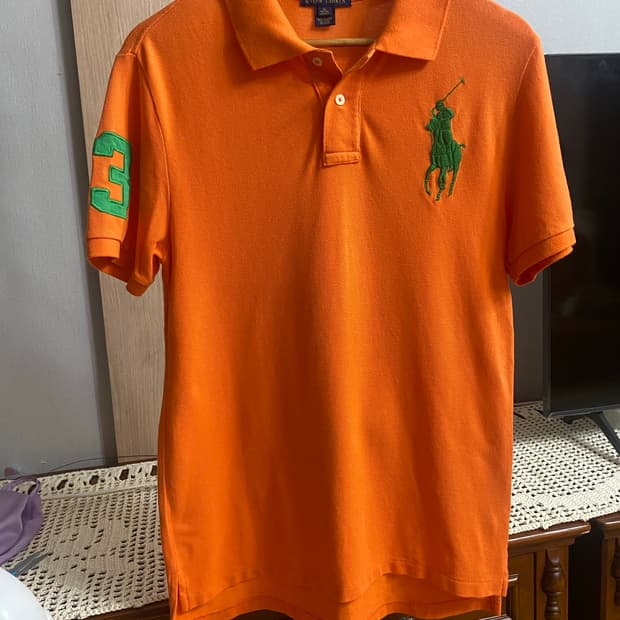 🍊 폴로 랄프로렌 빅포니 반팔 카라티 오렌지 (Custom Fit)