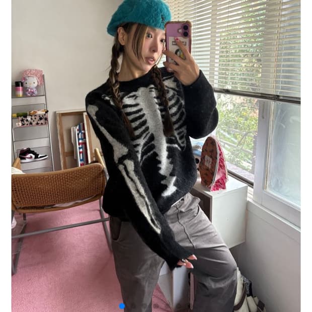 REAL BONE MOHAIR BLEND KNIT (AAO x VANS)