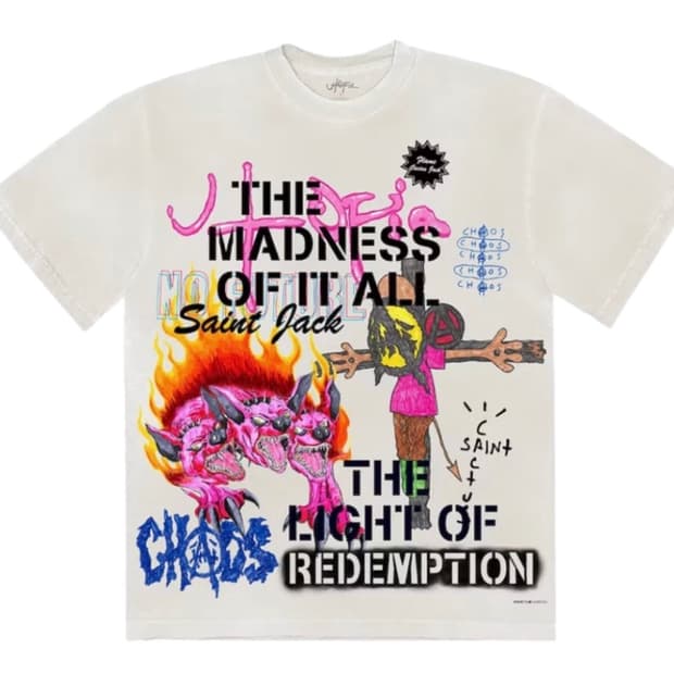 트레비스스캇 X 세인트마이클 티셔츠