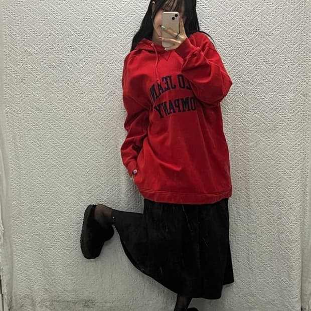 폴로 랄프로렌 올드스쿨 빈티지 빅사이즈 오버핏 후드티 L C06656