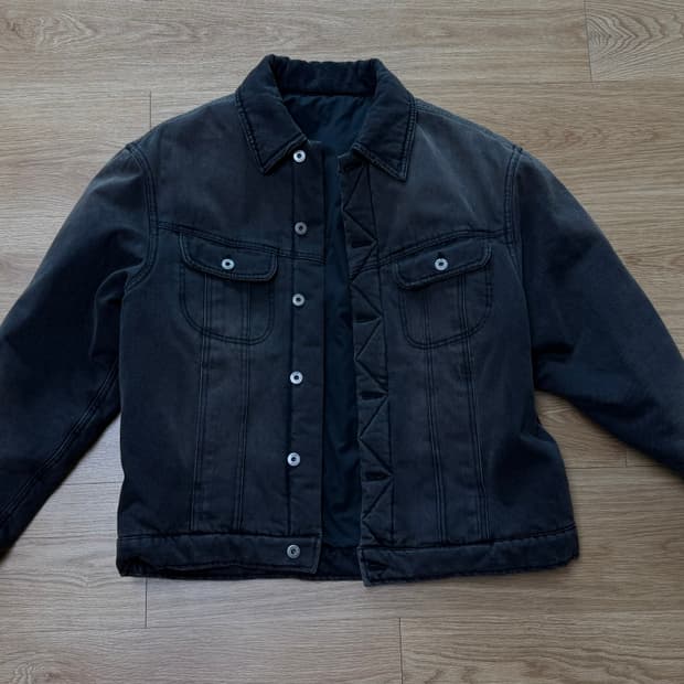 쿠어 머드 다잉 패디드 데님 자켓 CXE4DJ01K