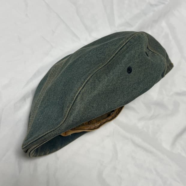 y2k 빈티지 청데님 헌팅캡 모자