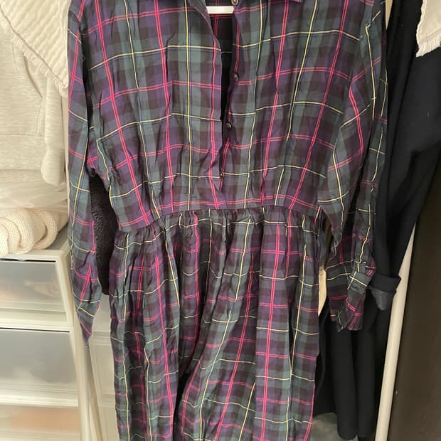 랄프로렌 체크 원피스