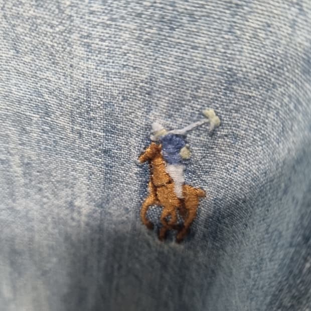 폴로랄프로렌 슬림핏 연청남방 m(가슴반품52) 상태좋아요~