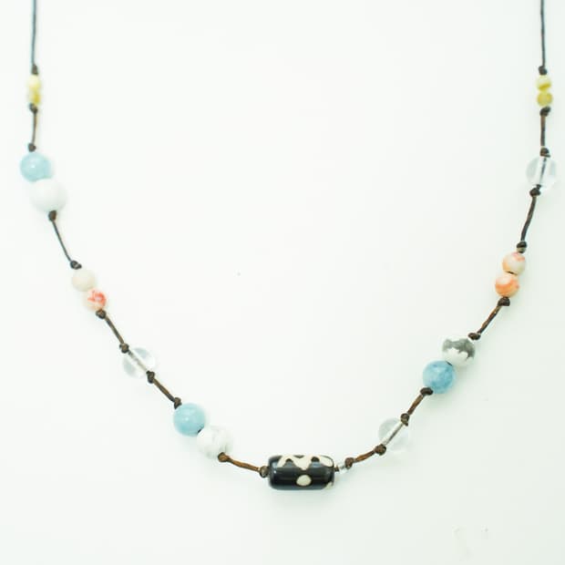 빈티지 비즈 목걸이 handmade pop necklace