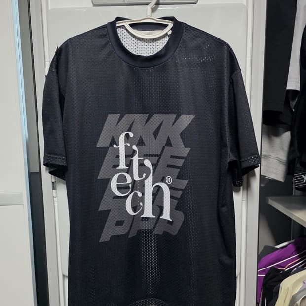 페치선데이 킵킵킵 메쉬 반팔 L