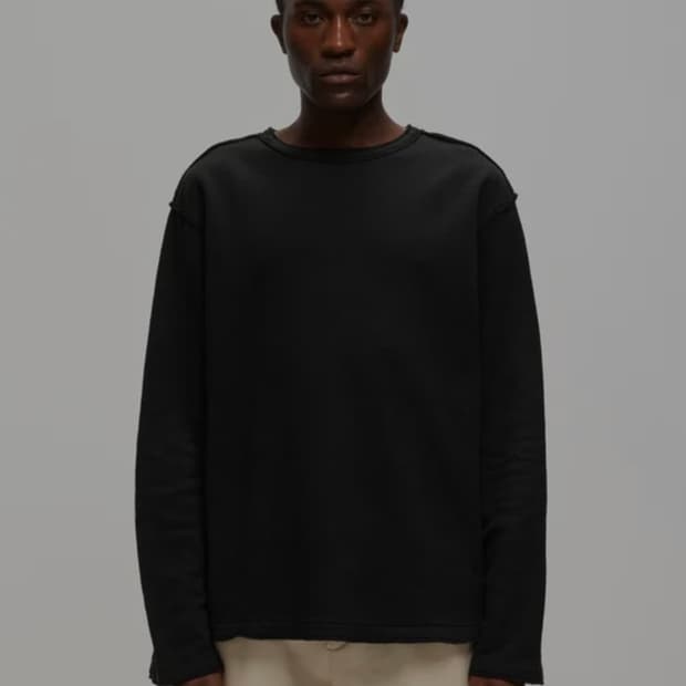 아워레거시 인버티드 스웻 셔츠 - 블랙