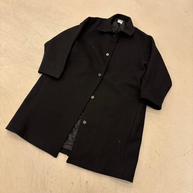 빈티지 블랙 롱 코트