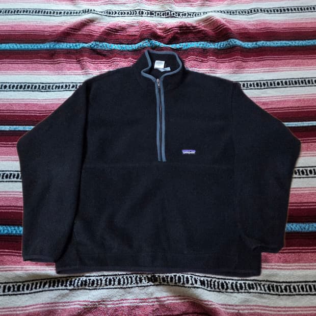 (XL)파타고니아 머수피얼 블랙 플리스 자켓 신칠라