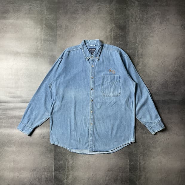 SOUTH BAY 사우스베이 빈티지 코튼 데님 셔츠 A00554