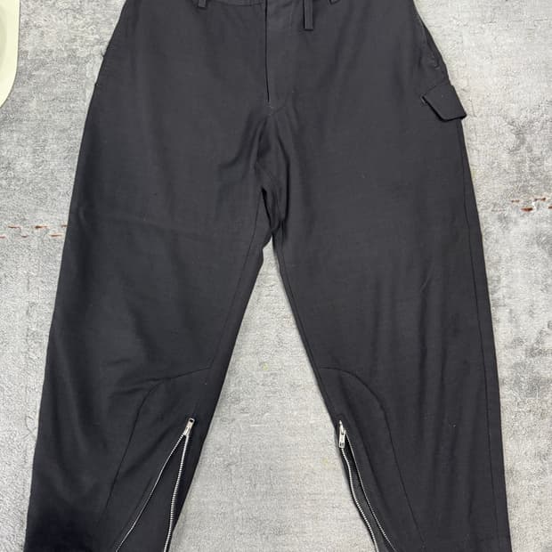 요지야마모토 크롭 울 팬츠