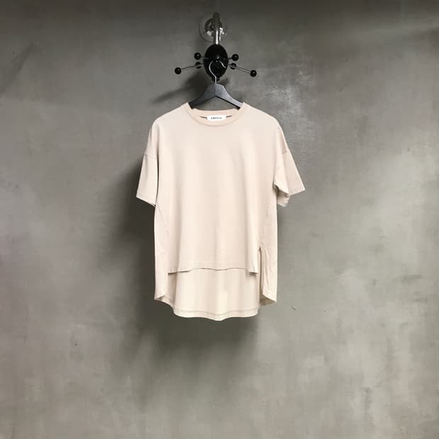 엔폴드 반팔 티셔츠 베이지 38(W)