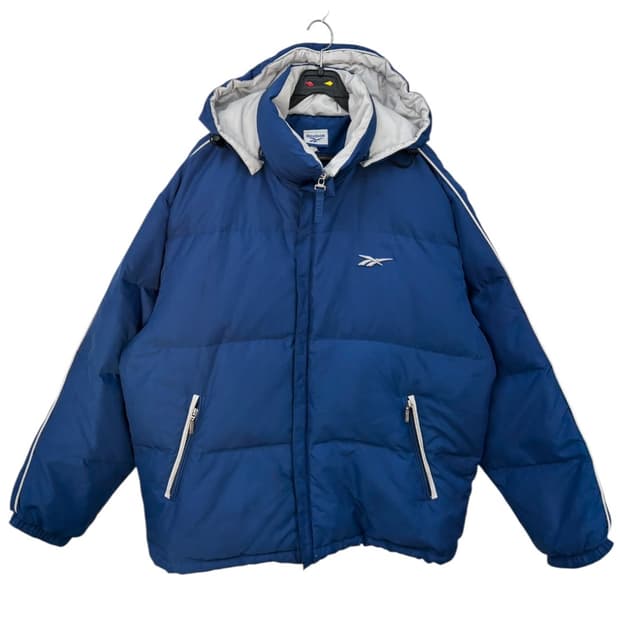 리복 올드스쿨 후드탈착 다운패딩