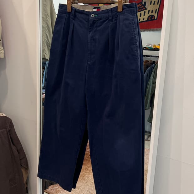 90s Tommy Hilfiger 타미힐피거 투턱 치노 팬츠 (32)