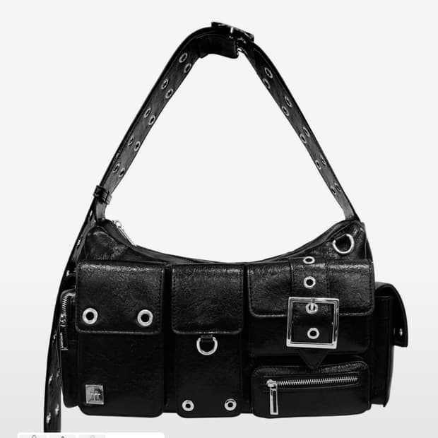 블랙 퍼플 포트리스 백 Fortress Bag_Black