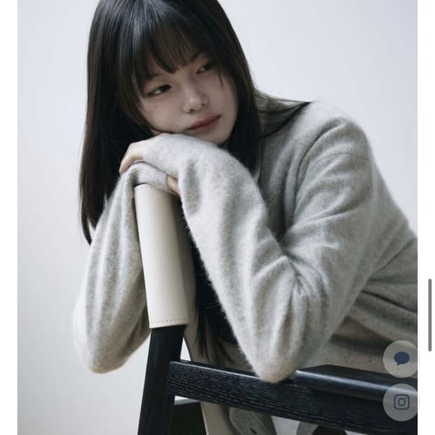 윤슬샵 그레이 라쿤 가디건
