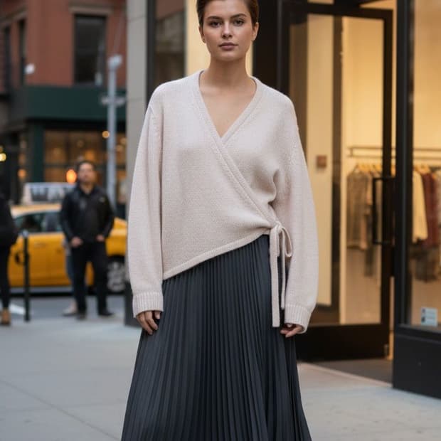 66/77.COS 모헤어 랩 가디건