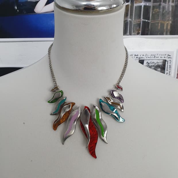 [Vintage] VIVID Art Statement Necklace