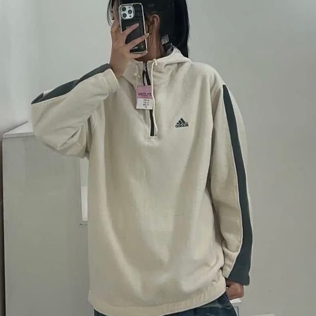 아디다스 후리스 후드티