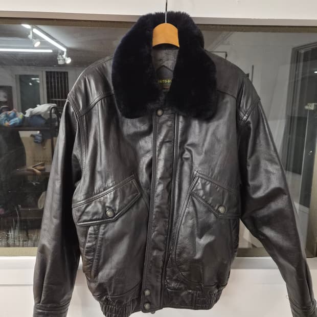 95) 카운트다운 90's 카우레더 자켓 팝니다