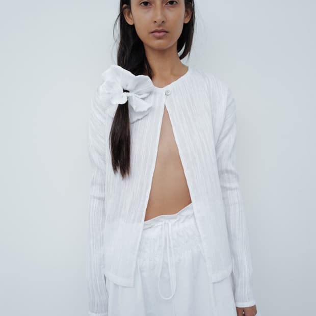 le17septembre 플리츠 가디건 화이트 (새상품)