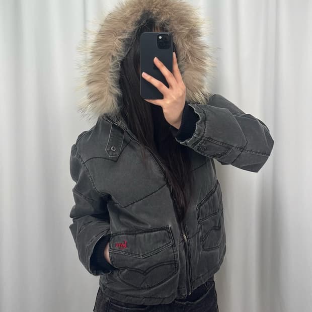 리바이스 퍼 후드 자켓