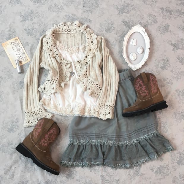 Set)Axes femme 가디건 + 나시 + 민트스커트