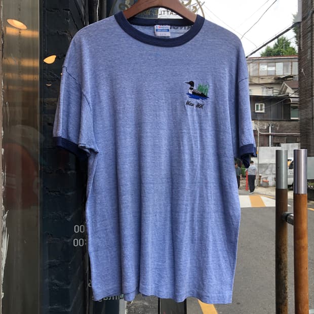70s~90s Ringer T-shirt-XL