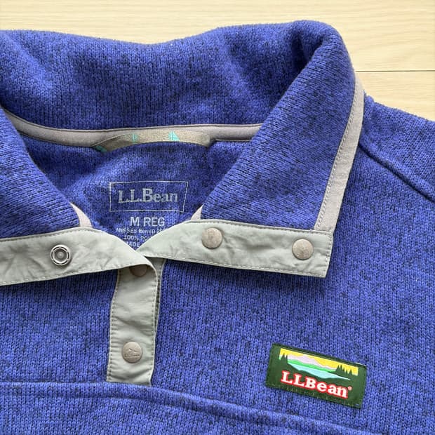 LLBean 엘엘빈 신칠라 감성 아노락 니트 플리스 M (100)